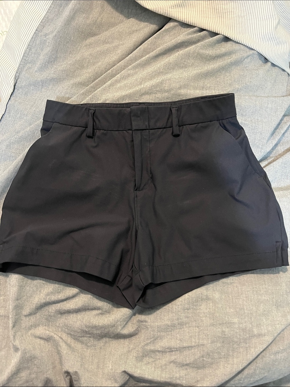 Under Armour Black High-Rise Athletic Tailored Shorts